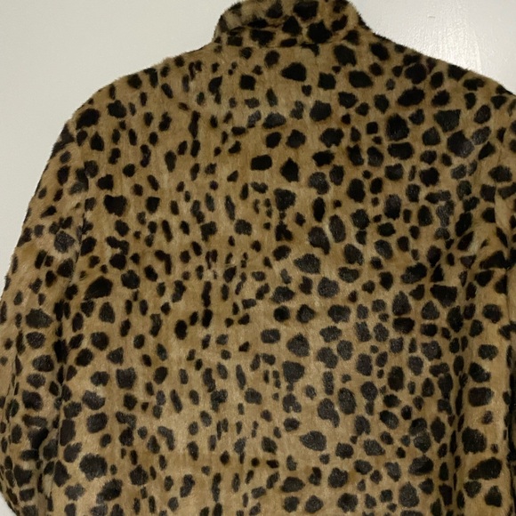 Merino faux fur leopard jacket - Picture 4 of 4